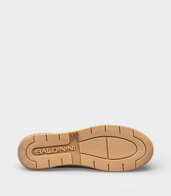 Бежева гумова підошва з джутовою окантовкою лоферів Baldinini Woven Penny