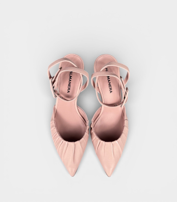 Жіночі слінгбеки Halmanera рожеві шкіряні, вид ззаду