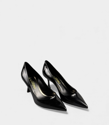 Бічний вид жіночих туфель Ninalilou Helen чорного кольору на